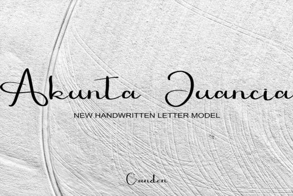 Akhunta Juancia: The Script Font That Elevates Social Media Visuals