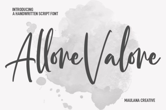 Allore Valore: Elevating Editorial Design with Elegant Script Typography