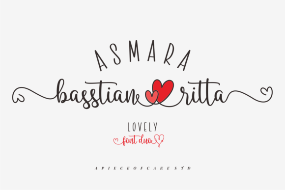 Asmara Basstian Ritta Typeface: A Romantic Script for Web Design