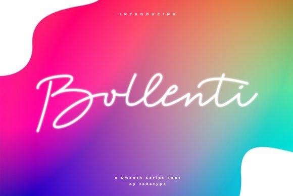 Bollenti: A Soft Script Font for Playful Editorial Design