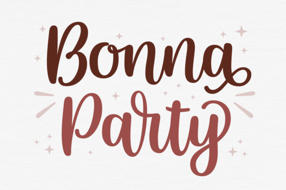 Bonna Party: A Sweet Script Font for Charming Brand Identities