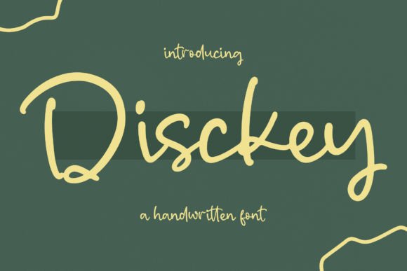 Disckey: The Handwritten Font for Authentic Brand Identity