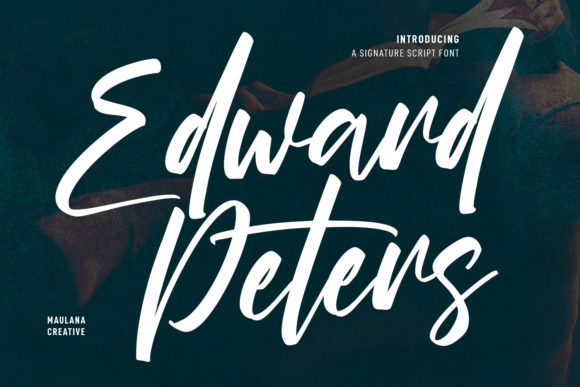 Edward Peters: A Relaxed Script Font for Authentic Brand Identity