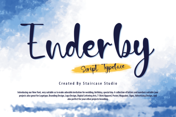 Enderby: A Script Typeface for Modern Editorial Design