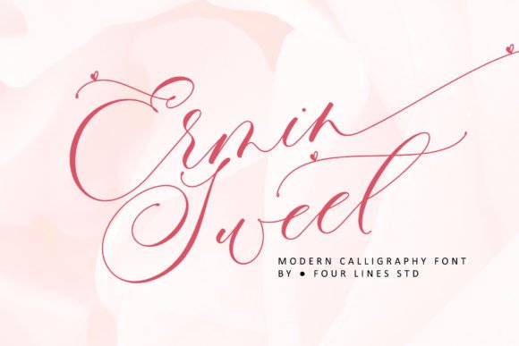 Ermin Sweet: A Delicate Script Font for Elegant Craft Designs