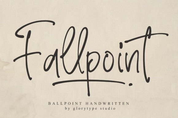 Fallpoint: A Handwritten Script Font for Creative Branding
