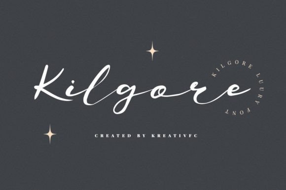 Kilgore: The Luxury Script Font for Polished Brand Identity