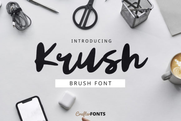 Krush: A Modern Script Font for Editorial Design