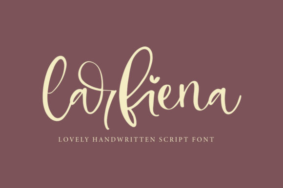 Larfiena: The Script Font That Elevates Small Business Branding