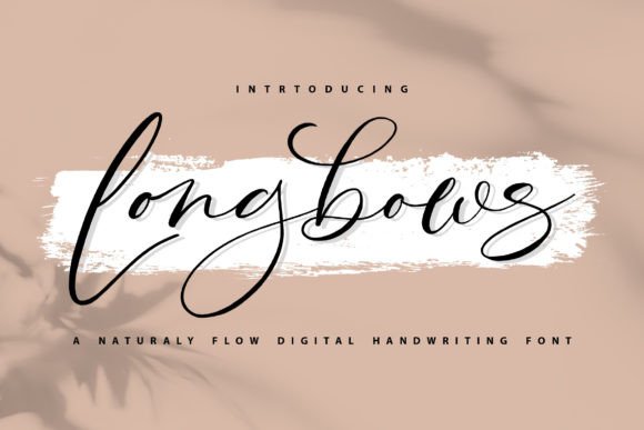 Longbows: A Refined Script Font for Editorial Design