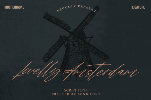Lovelly Amsterdam: The Handwritten Typeface for Polished Brand Identity
