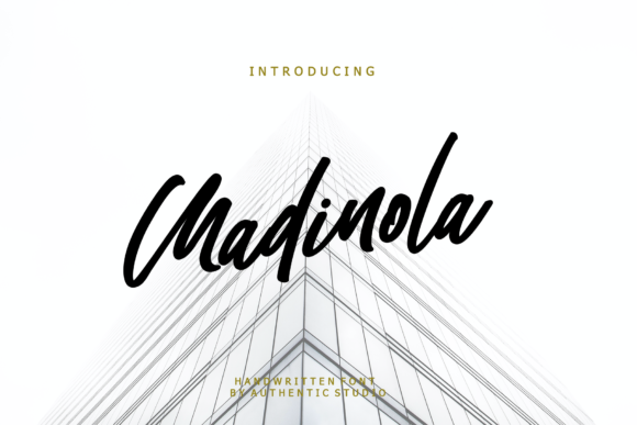 Madinola: A Script Font for Handmade Branding and Product Design
