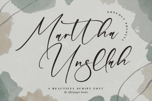 Marttha Unsllah: A Script Font for Polished Small Business Branding