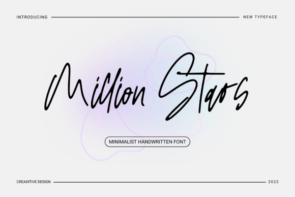 Million Stars Script Font: Elevate Digital Brand Identity