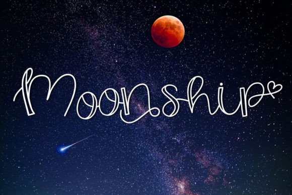 Moonship: A Handwritten Script Font for Editorial Design