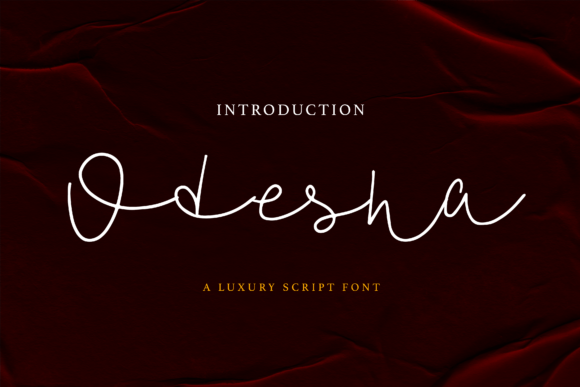 Odesha: The Script Font That Elevates Digital Brand Stories
