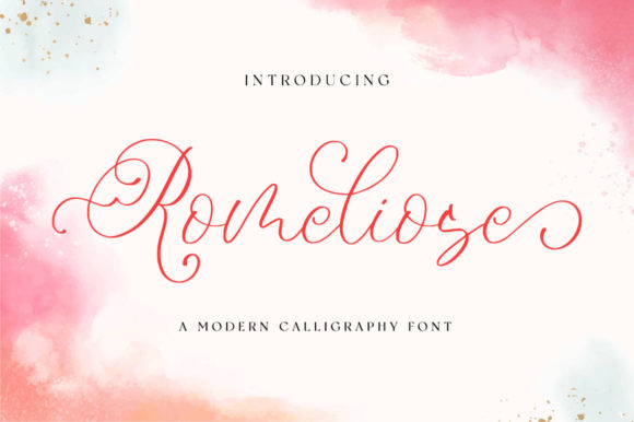 Romeliose: The Elegant Script Typeface for Editorial Design