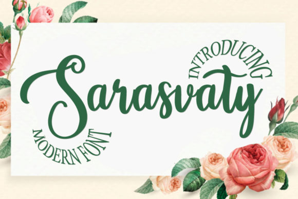 Sarasvaty: A Script Font for Polished Brand Identity
