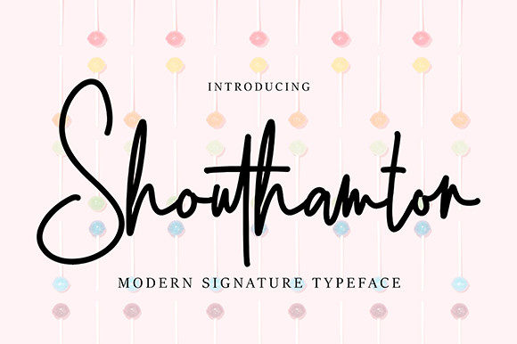 Shouthamton: The Relaxed Script Font for Handmade Branding