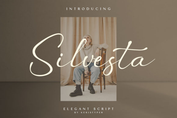 Silvesta Typeface: Elevating Digital Brand Identity with Flowing Script