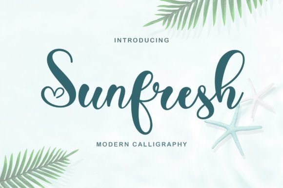 Sunfresh: A Bright Script Font for Summer Crafts and Handmade Goods