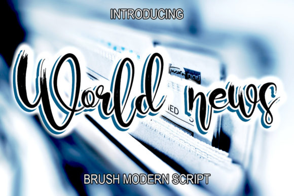 World News: The Script Typeface That Elevates Campaign Visuals