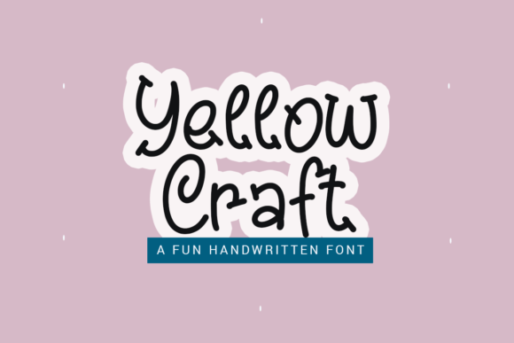 Yellow Craft: A Script Font for Editorial Energy