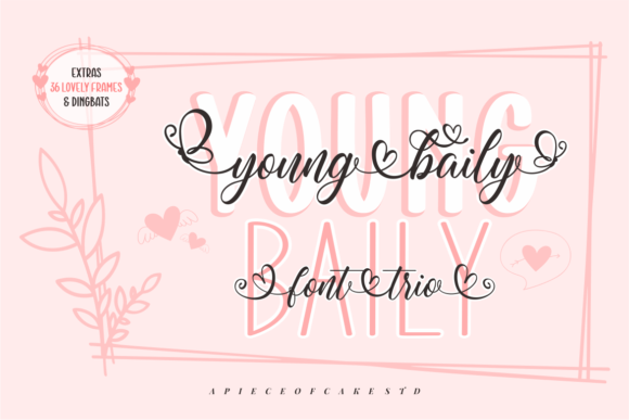 Young Baily Trio: A Delicate Script Font for Handmade Brands